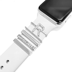 Letter Initial Alphabet Decorative Charms for Apple Watch Band