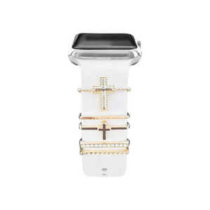 Gold Cross Decorative Charms for Apple Watch Band