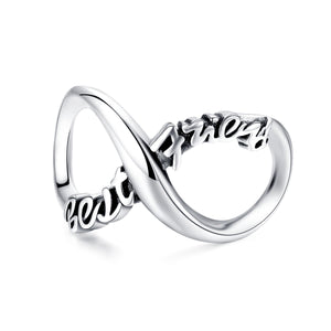 Best Friend Forever Infinity Symbol Pendant Charm 925 Sterling Silver