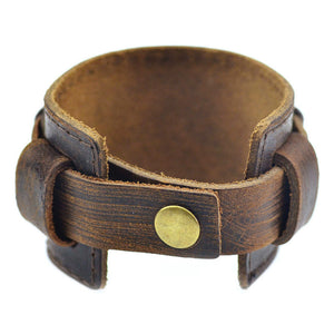 Leather Cuff - Black or Brown