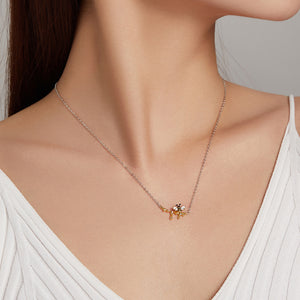 Honey Bee Chevron Layering Necklace Sterling Silver