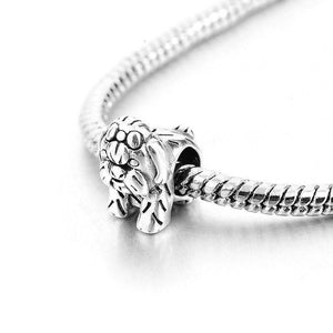 Sweet Yorkshire Terrier Charm 925 Sterling Silver